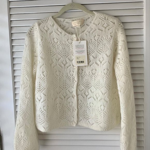 Sezane Gilet Olympe - Ecru - Size S - NWT - Picture 2 of 4